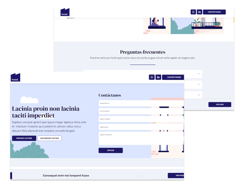 Landing page